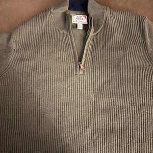 Jos. A. Bank Men's Green Zip-Up Sweater